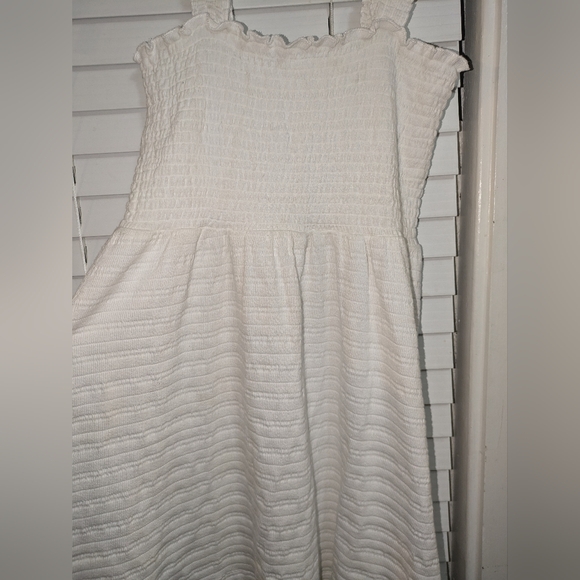 Roxy Women's White Hang 10 Of the Shoulder Mini Sundress. NWT Size M - Picture 4 of 12